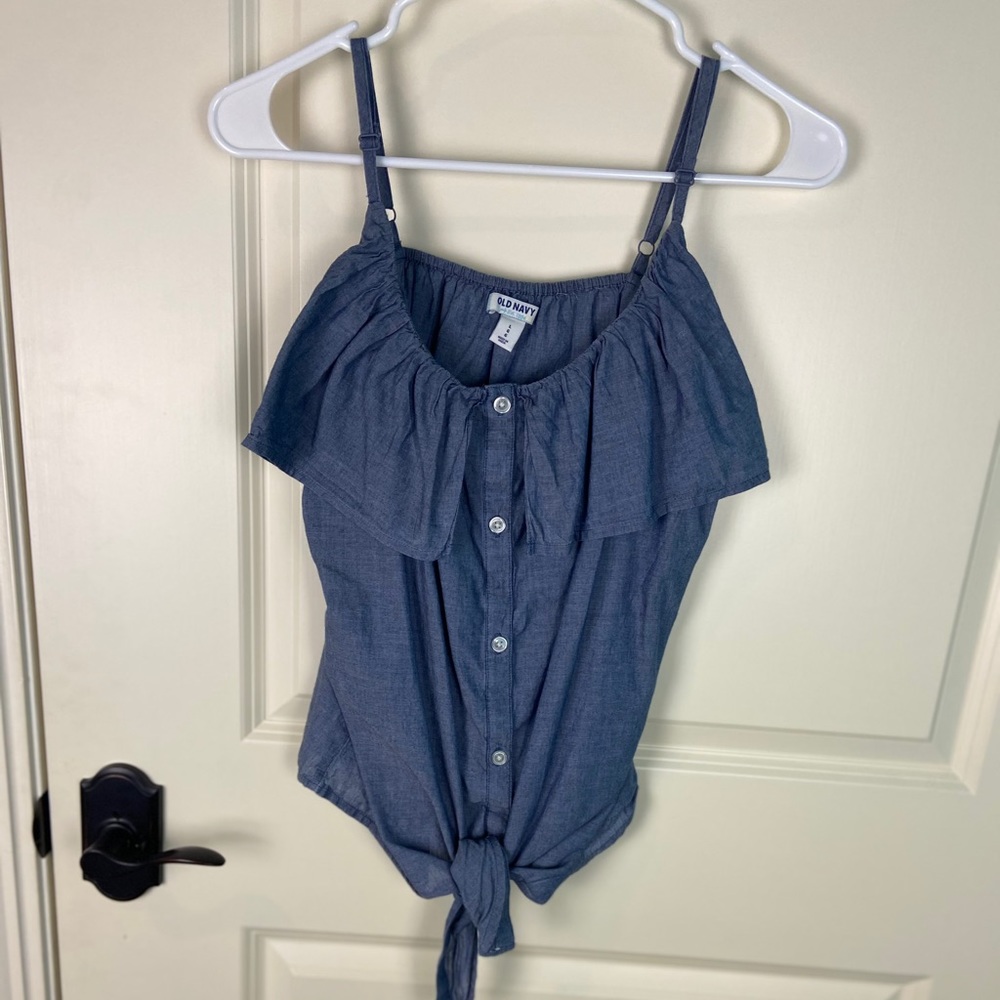 Light denim top